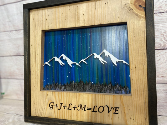 ANY STATE, Personalized State Wooden Wall Art, Starry Night Painting, State Map Sign, Wood State Sign (16x16, 18x14, 20x12 inches), Personalized Gift Idea $99.95+